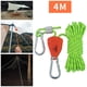 thumbnail image 1 of Suspensión de Cuerda de trinquete Cola Cuerda de viento de tienda 4mm 4m Verde Claro, 1 of 8