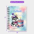 thumbnail image 5 of Happy Birthday Cute Puppy Siberian Husky with Cake Gifts Party Hat Spiral Bound Journal Husky Dog Lover Gifts 5x7in Spiral Notebook - 00029, 5 of 5