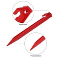 thumbnail image 3 of Uxcell 8.8 Inch Plastic Camping Tent Stakes Pegs with Hook Red 16Pcs, 3 of 6