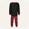 thumbnail image 4 of Chemise d'Automne Familiale Haut Pantalon Style Noël à Carreaux Costume Quotidien (Rouge P Papa), 4 of 9