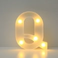 thumbnail image 2 of DefiDgd Alphabet LED Light,Battery Powered Decorative LED Letter Lights,for Wedding Birthday Party,Holiday Lamp Home Bar Decoration(Q), 2 of 3