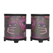 Bongo Drum Set for Adults Kids Beginners - 1 Set 4” and 5” Percussion - Natural Body Shell