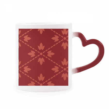 

lines pattern chinese japanese style asia heat sensitive mug red color changing stoneware cup