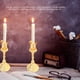 thumbnail image 4 of Candelabro De Pilar De Metal, Candelabro Cónico, Talla Exquisita, Base Estable Elegante Para Boda, 4 of 7