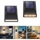 thumbnail image 1 of Luces solares para jardín, 2 luces LED de pared para exteriores, impermeables IP65, con movimiento vertical para portones, vallas, paredes, decoración de jardín e iluminación de caminos., 1 of 5