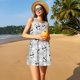 thumbnail image 3 of Balery Pandas Between Clouds and Stars Vestidos de verano para mujer con estampado: vestido holgado sin mangas, vestido playero informal y cómodo para días calurosos., 3 of 7