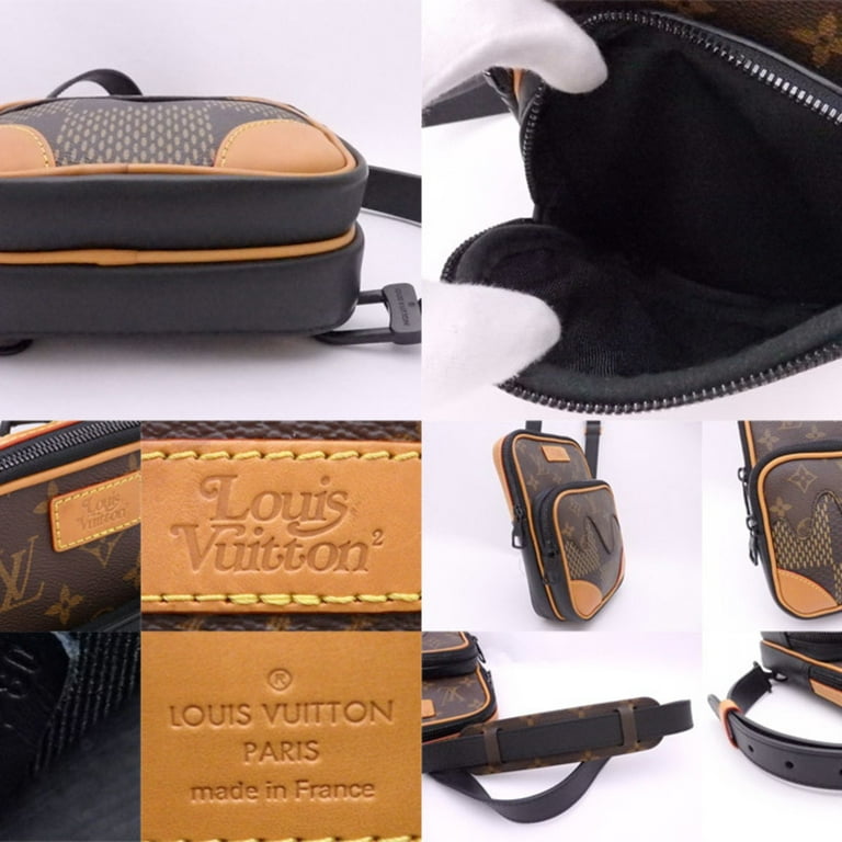 Pre-Owned Louis Vuitton Crossbody Shoulder Bag Damier Giant  Sling  Brown Canvas x Monogram Men's N40379 (Good)