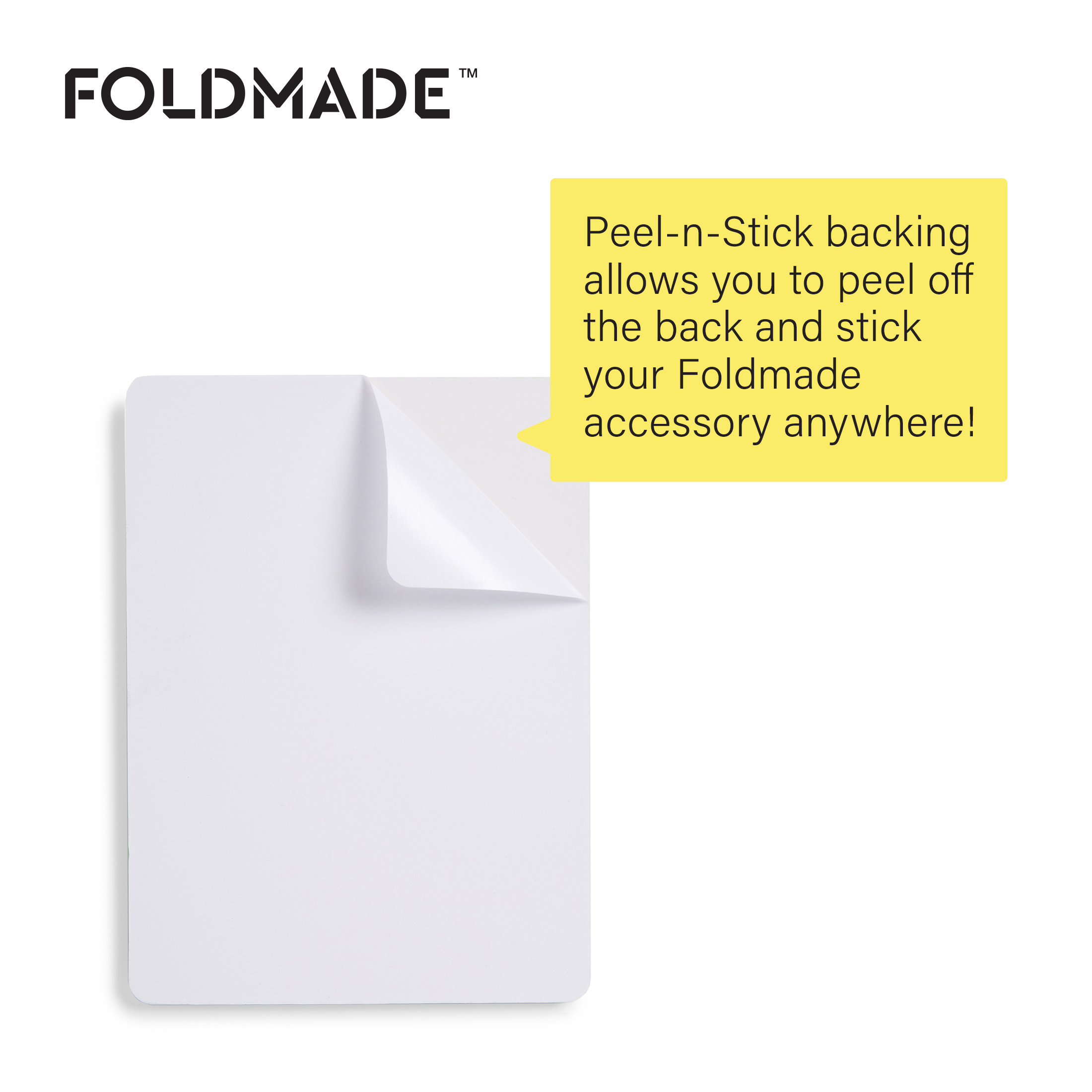 Foldmade Flag Tab Note Pad Set, 620 Count, Peel-N-Stick Holder, Neon Blue
