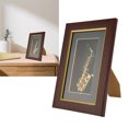 thumbnail image 1 of Mini Saxophone, Saxophone Ornament Elegant Style Vivid Attractive Decorative Particle Board Glass Metal  For Entertainment, 1 of 8