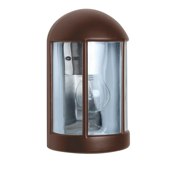 315298 Besa Lighting Costaluz 3152 Series-One Light Outdoor Wall Sconce-5.5 Inches Wide by 9 Inches High-Bronze Finish-Clear Glass Color