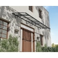 thumbnail image 2 of Palram - Canopia Amsterdam 4460 15' x 5' Acrylic/Galvanized Steel Awning - Gray/Clear, 2 of 6