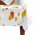 thumbnail image 4 of Thanksgiving Orange Table Cloth Waterproof Tablecloths, Autumn Vintage Fall Maple Leaf Tablecloth Dining Table Cover for Kitchen Party Tabletop Outdoor, Rectangle Tablecloth 60x84 Inch, 4 of 9