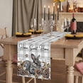 thumbnail image 2 of Table Runners 72 Inches Long Dress Scarves, Rabbits Pine Cone Farmhouse Kitchen Table Runner, Coffee Tablerunners, Sweet Home Texture Grey Plaid Farmhouse 18x72 Inch, 2 of 9