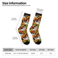 thumbnail image 2 of Bingfone Sloth on the Branch Print Compression Socks for Women and Men Long Socks for Running Athletic Cycling Nurse, 2 of 6