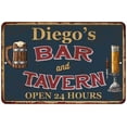thumbnail image 1 of Diego's Green Bar & Tavern Rustic Sign Decor 8x12 108120047196, 1 of 1