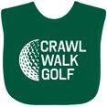 thumbnail image 3 of Inktastic Crawl Walk Golf Boys or Girls Baby Bib, 3 of 4