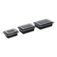 thumbnail image 2 of GEN Microwavable Food Container with Lid, Rectangular, 16 oz, 7.48 x 5.03 x 2.04, Black/Clear, Plastic, 150/Carton, 2 of 5