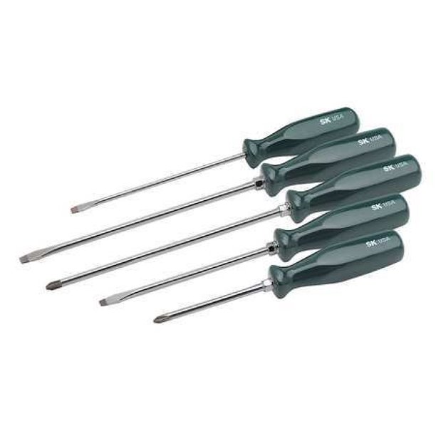 SK PROFESSIONAL TOOLS 86321 Screwdriver Set,Slotted/Phillips,5 Pc
