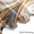 thumbnail image 4 of 72x72 Inches Grey Gold Marble Shower Curtain Abstract Granite Marble Texture Luxury Modern Ink Art Fabric Shower Curtains for Bathroom Curtains Set Polyester Waterproof with Hooks, 4 of 6