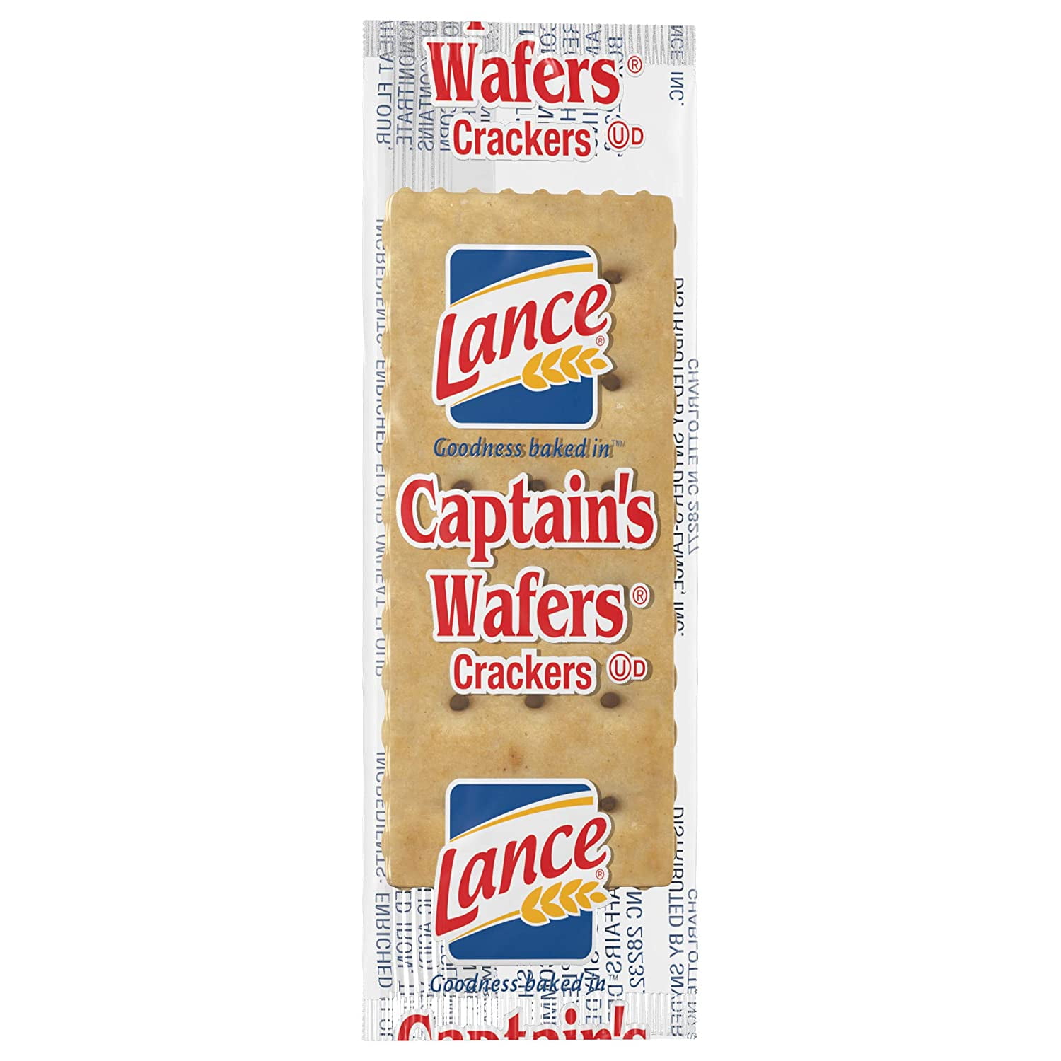 Lance Captain's Wafers Crackers - Two Crackers per Pouch - Pack of 50