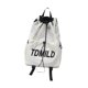 thumbnail image 4 of Mochila con cordón, bolsa de nailon informal con bolsillos, portátil, para playa, 4 of 8