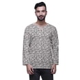 thumbnail image 1 of Atasi Traditional Short Kurta For Men Keyhole Neck Casual Cotton SlubShirt, 1 of 1