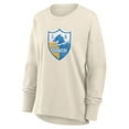 thumbnail image 4 of Women's Fanatics Cream Los Angeles Chargers Dove Legacy Long Sleeve T-Shirt, 4 of 5