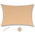 thumbnail image 1 of Vela de sombra rectangular NQ 3 x 4 m resistente al agua y a los rayos UV color crema, 1 of 5