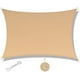 thumbnail image 1 of Vela de sombra rectangular NQ 2 x 3 m resistente al agua y a los rayos UV crema, 1 of 5