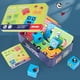 thumbnail image 5 of Bloques de construcción de cubos de Rubik con expresión que cambian de cara, caja de hierro, juguetes de batalla para niños, juego de mesa entre padres e hijos, juguetes de nivel de desafío de madera, 5 of 5