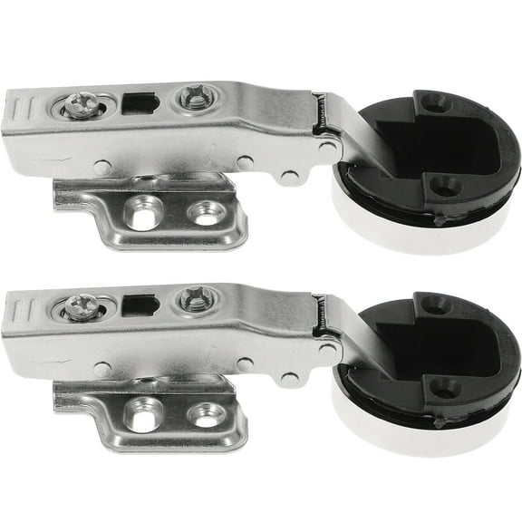 2 Pcs Glass Door Hinge Hidden Invisible Hinges Cabinet for Doors Mute Corner Kitchen Cold Rolled Steel Plate
