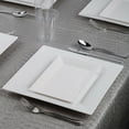 thumbnail image 3 of Smarty 5.5" x 8.5" White Rectangle Disposable Plastic Dessert Plates 120ct, 3 of 5