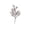 White, variant on Tuscom Branch Artificial Flower Bouquet Black Star Shaped Halloween Centerpiece for Home Mantel Party Decor 50cm