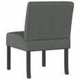 thumbnail image 3 of vidaXL Slipper Chair Dark Grey Fabric, 3 of 5