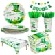 thumbnail image 1 of Día de San Patricio Conjunto de vajillas de manteles de tela de mesa para tiendas de cucharas Servilletas Kit de vajilla Decoración de vacaciones 114 paquetes Inevent HA012518-00, 1 of 7