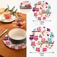 thumbnail image 2 of SKYSONIC Love Themed Owls Pot Holders Trivets, 2 Pcs Heat Resistant Trivets,Valentine's Day Cotton Thread Weave Mats for Hot Pads Pans Pot Bowl Teapot for Kitchen Decor, 2 of 7