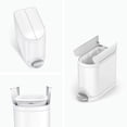 thumbnail image 2 of Bote de basura Simplehuman con tapa en forma de mariposa, 10 L, acero blanco, 2 of 5