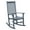 Gray, variant on Northbeam Solid Acacia Hardwood Outdoor Patio Slatted Back Rocking Chair, White