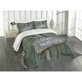 thumbnail image 3 of Ambesonne Hunting Quilted Bedspread Set 3 Pcs, Old Cottage Door, Queen Size, Multicolor, 3 of 5