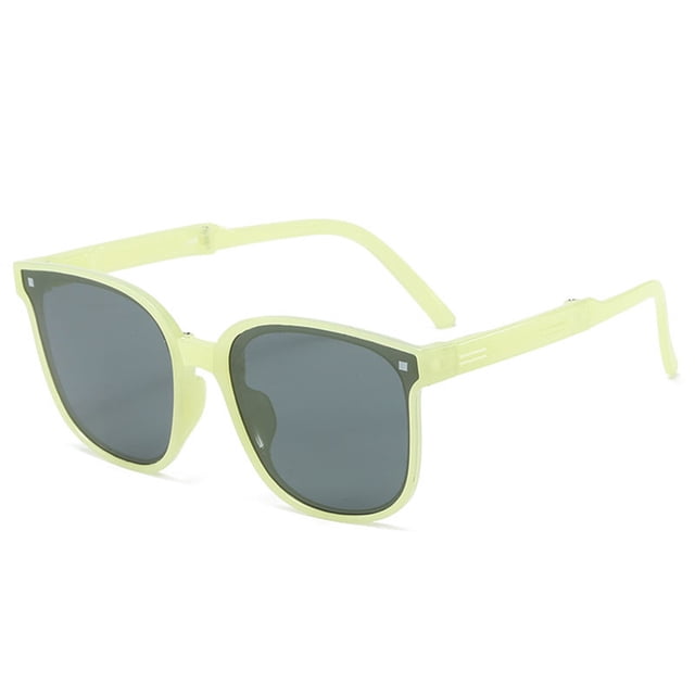 CSChome Foldable Sunglasses Children Sunglasses Foldable Strong Hinge UV Transparent Clear View Easy Storage Photo Prop Decorative Collapsible