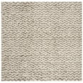 thumbnail image 6 of SAFAVIEH Hudson Merrilyn Chevron Shag Area Rug, Ivory/Grey, 6' x 9', 6 of 10