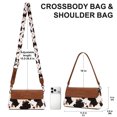thumbnail image 3 of Wrangler Shoulder Bag for Women Flap Crossbody Bag with Double Straps, Cow-Brown, 3 of 8