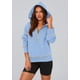 thumbnail image 4 of Sudadera PRETTYGARDEN 2025 Otoño Media Cremallera Crop Hoodie Azul Cielo S, 4 of 8