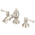 thumbnail image 2 of Water Creation 4.81" Lever Handles Solid Brass Faucet in Polished Nickel, 2 of 7