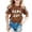 Brown, variant on MAIHAN Girl Shirts Graphic Tee Tops Round Neck Tee Summer Clothes for Girls Classic Basic T Shirt