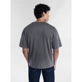 thumbnail image 3 of Oasis Men's Mineral Washed Boxy Fit Graphic Tee Shirt, Sizes XS-4XLT, 3 of 7