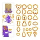 thumbnail image 4 of Kit de 25 cortadores de formas de arcilla polimérica, cortadores de aretes de arcilla para arcilla polimérica Naranja, 4 of 9
