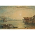 thumbnail image 3 of Joseph Mallord William Turner 24x18 Black Modern Framed Museum Art Print Titled - Teignmouth, Devonshire (ca. 1813), 3 of 5