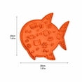 thumbnail image 3 of Silicone Dog & Cat Lick Mat with Suction Cups - Anxiety Relief/Promotes Healthy Eating/Frozen & Dishwasher Safe - Pet Peanut Butter Lick Pad(fish-shape-Orange), 3 of 6