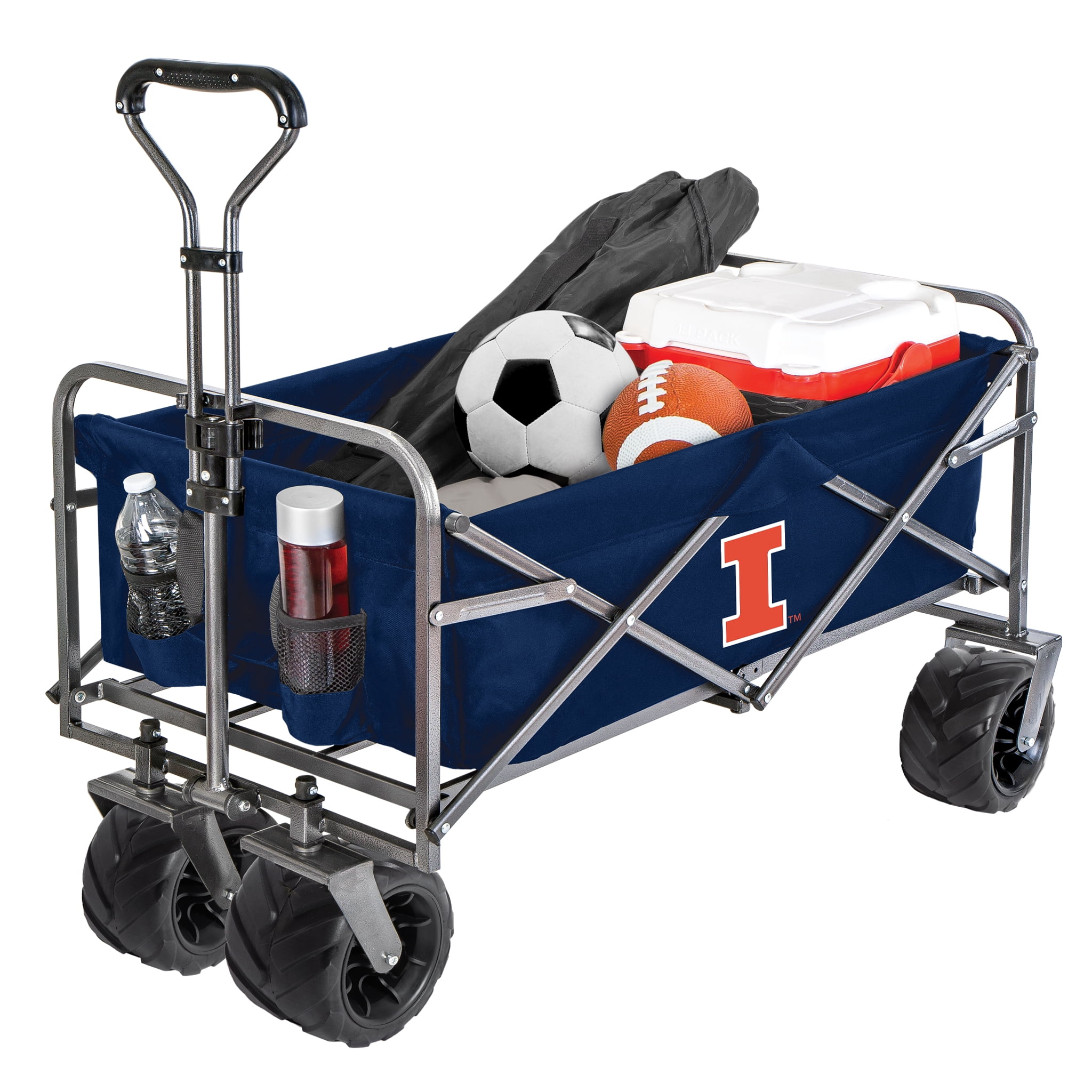 Smart Design Collegiate Heavy Duty Sports Wagon- Illinois Illini